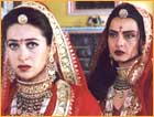 Karisma Kapoor and Rekha in Zubeidaa