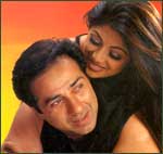 Sunny Deol and Shilpa Shetty in Indian