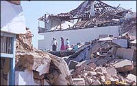 A devastated Sukhpar village